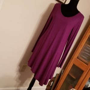 🌟NWT🌟Angled Cut - Long sleeve V Neck top/ dress